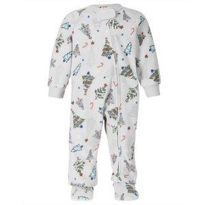 Family Pajamas Matching Baby/Toddler One Piece Pajama, FESTIVE TREES, 24MO